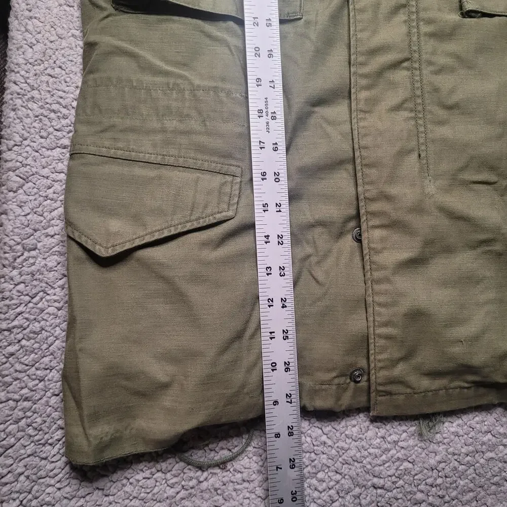 Vintage Alpha Industries M65 Field Jacket Small Short OG107 Vietnam Era Military